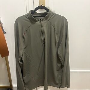 Men's Rhone Olive Green 1/4 Zip-Up